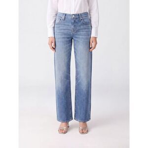 7 For All Mankind Women 7 For All Mankind Mid-Rise Wide-Leg Jeans In Denim